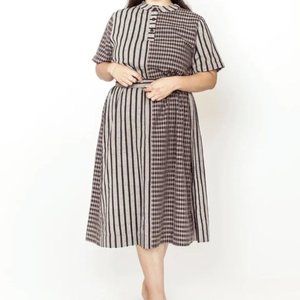 Ace & Jig Archival Margaret Dress in Concrete and Opera Medium